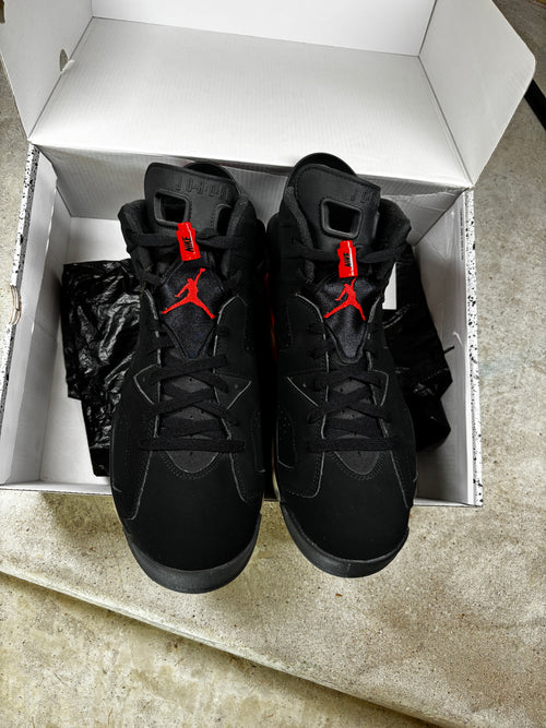 BLACK INFARED 6s SIZE 11.5
